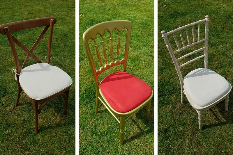 Rustic Furniture And Equipment Hire For, Marquee White Cross Back Dining Chair
